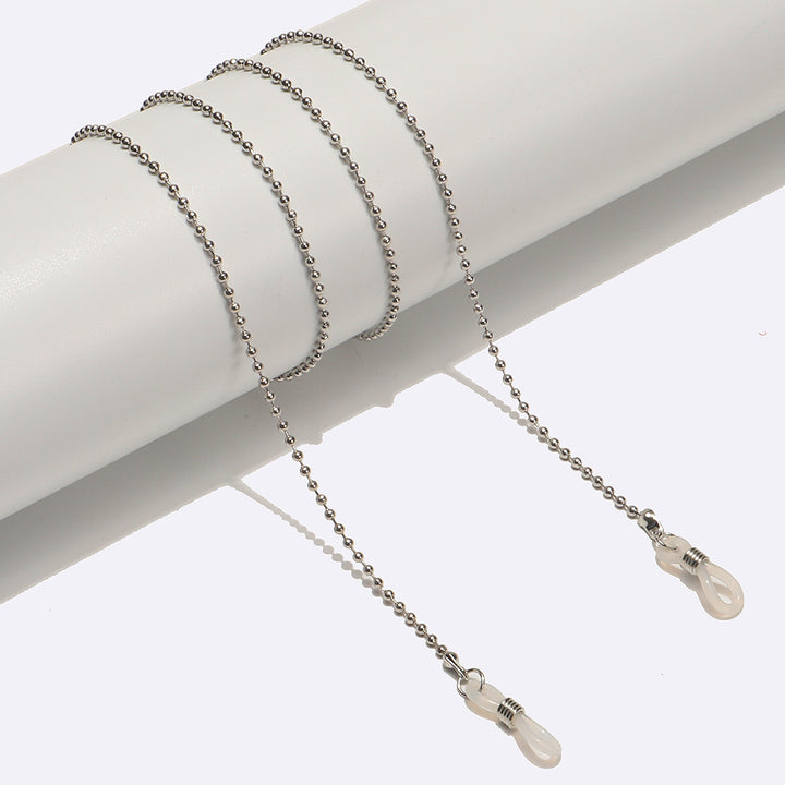 Elegant Heart-Shaped Pearl Chain Eyewear Holder Bowlift