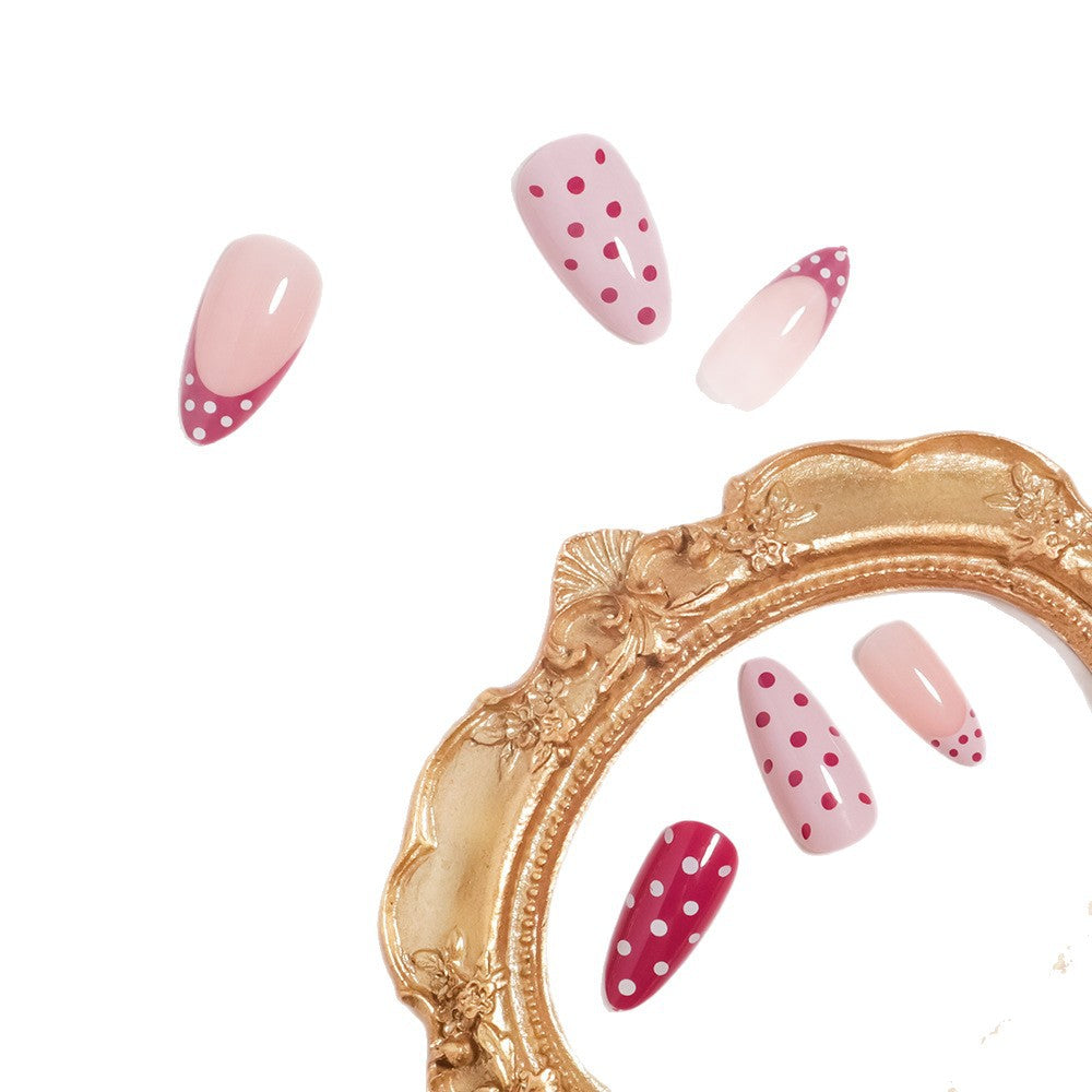 Polka Dot Design Press-On Nails Bowlift