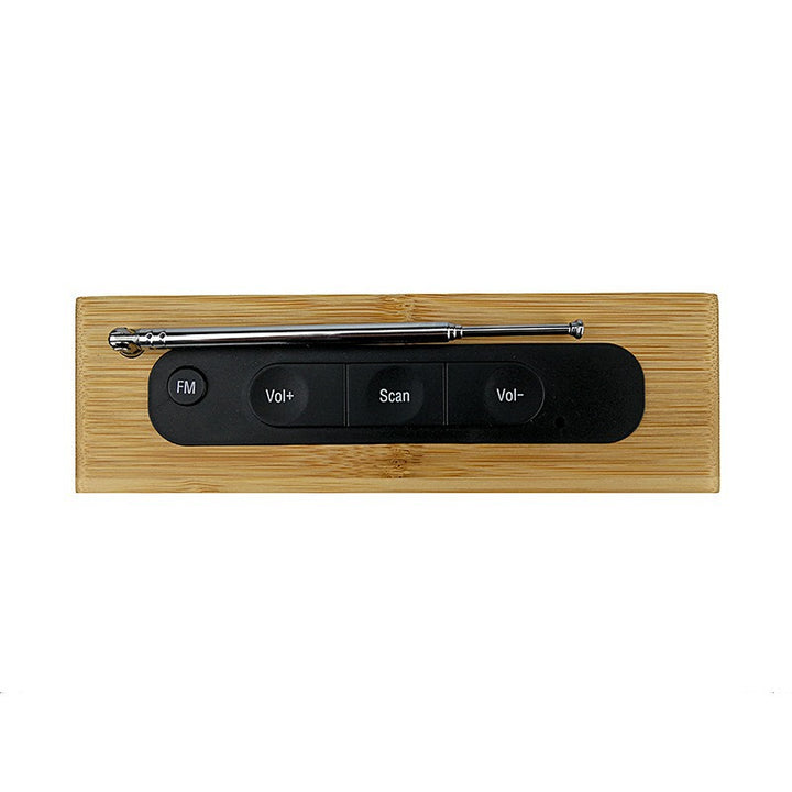 Digital radio alarm clock with temperature display Bowlift
