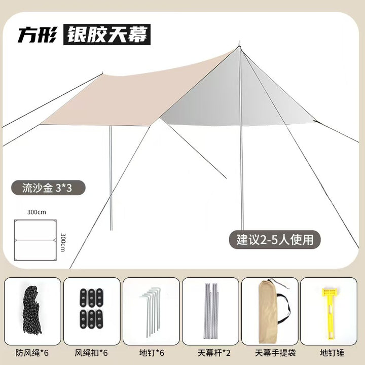 Versatile sun sail Bowlift