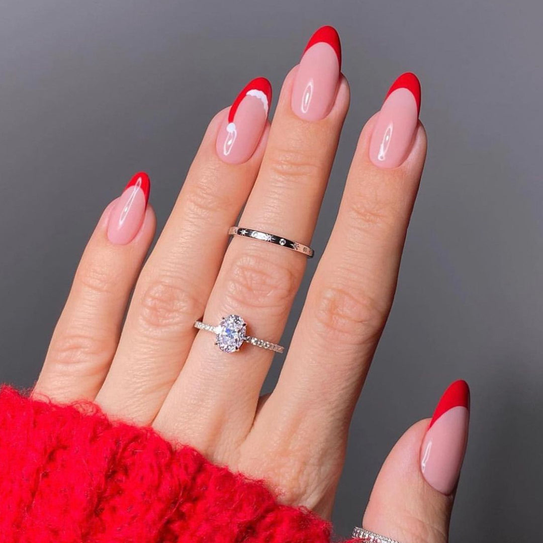 Chic French Tip Nail Art Set Bowlift
