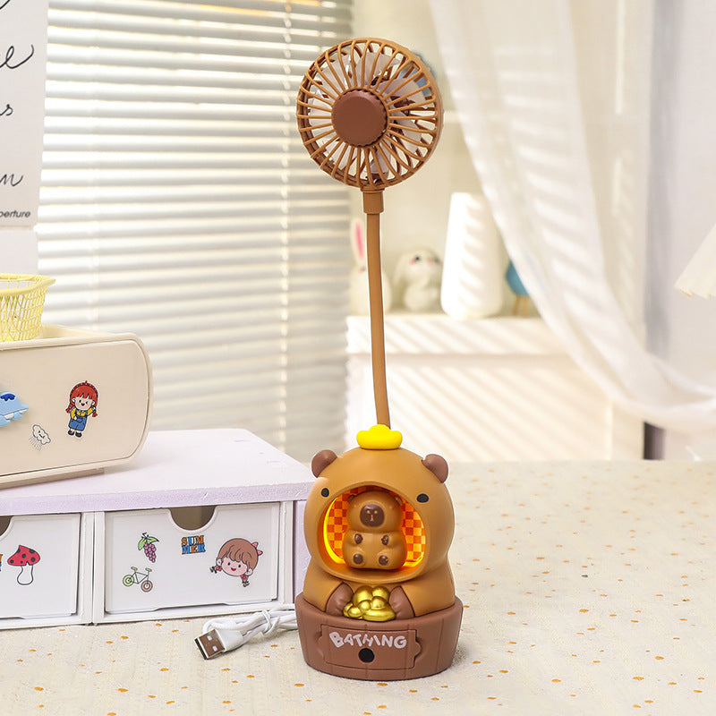 Women's Portable Toy Fan with Animal Design Bowlift
