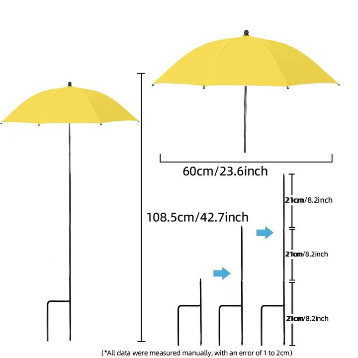 Women's sun protection umbrella with flexible tripod Bowlift