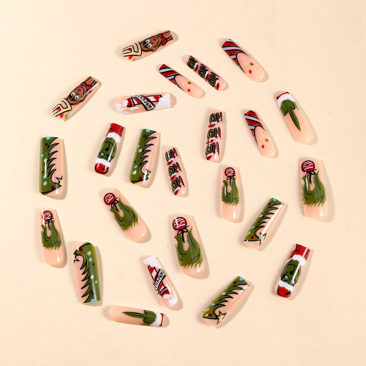Christmas-Themed 3D Nail Art Set Bowlift