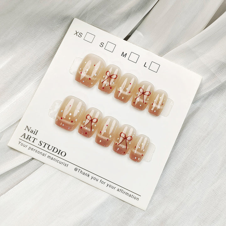 Artificial Glitter Nail Tips Bowlift
