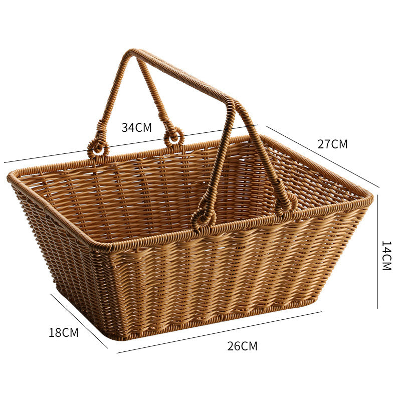 Unisex Rectangular Shopping and Storage Basket Bowlift