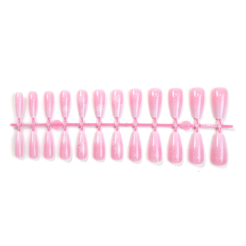 Decorative Press-On Nail Art Set with Unique Floral Patterns Bowlift