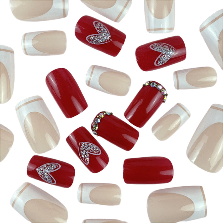 Decorative Heart Nail Art Bowlift
