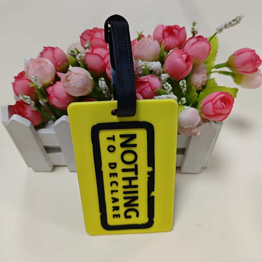 Unisex Luggage Tag with Personal Identification Message Bowlift