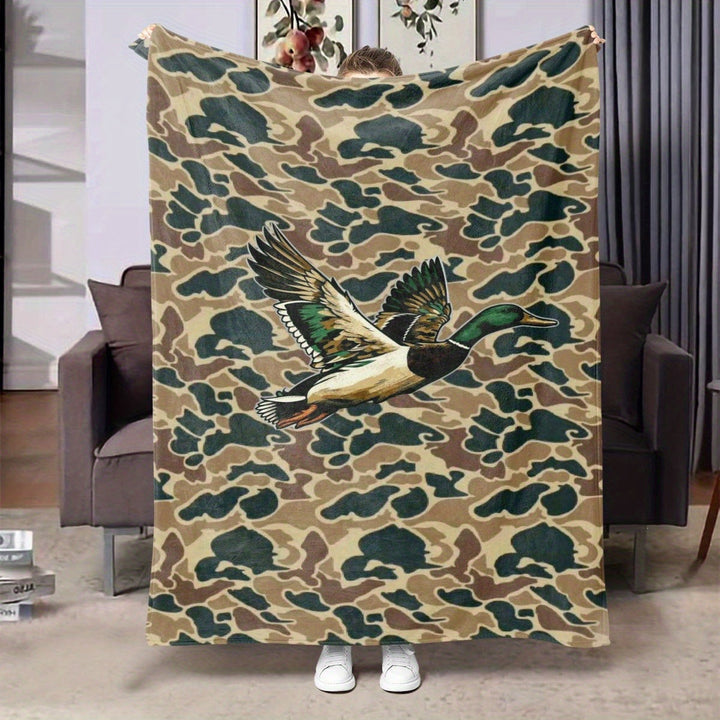 Soft Cartoon Dachshund-Themed Fleece Blanket