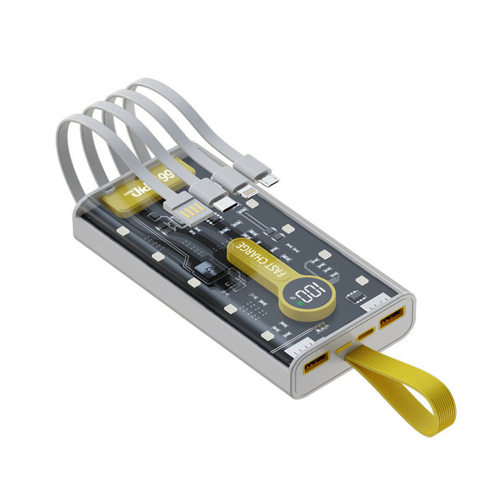 Portable power bank with powerful fast charging technology and intelligent battery level display Bowlift