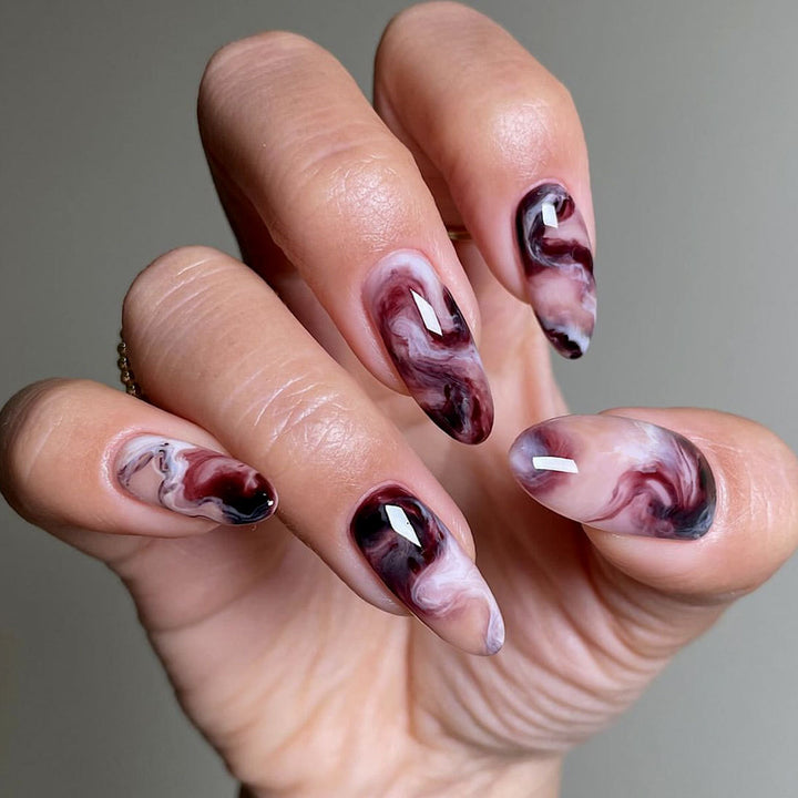 Artistic Gel Nail Design Bowlift