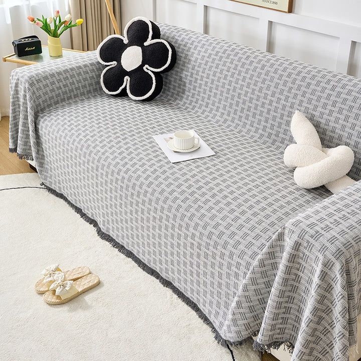 Elegant Woven Sofa Throw Blanket