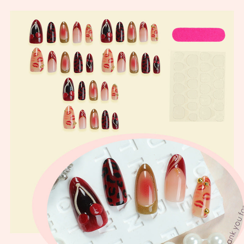 Artistic Mixed Design Press-On Nail Set Bowlift