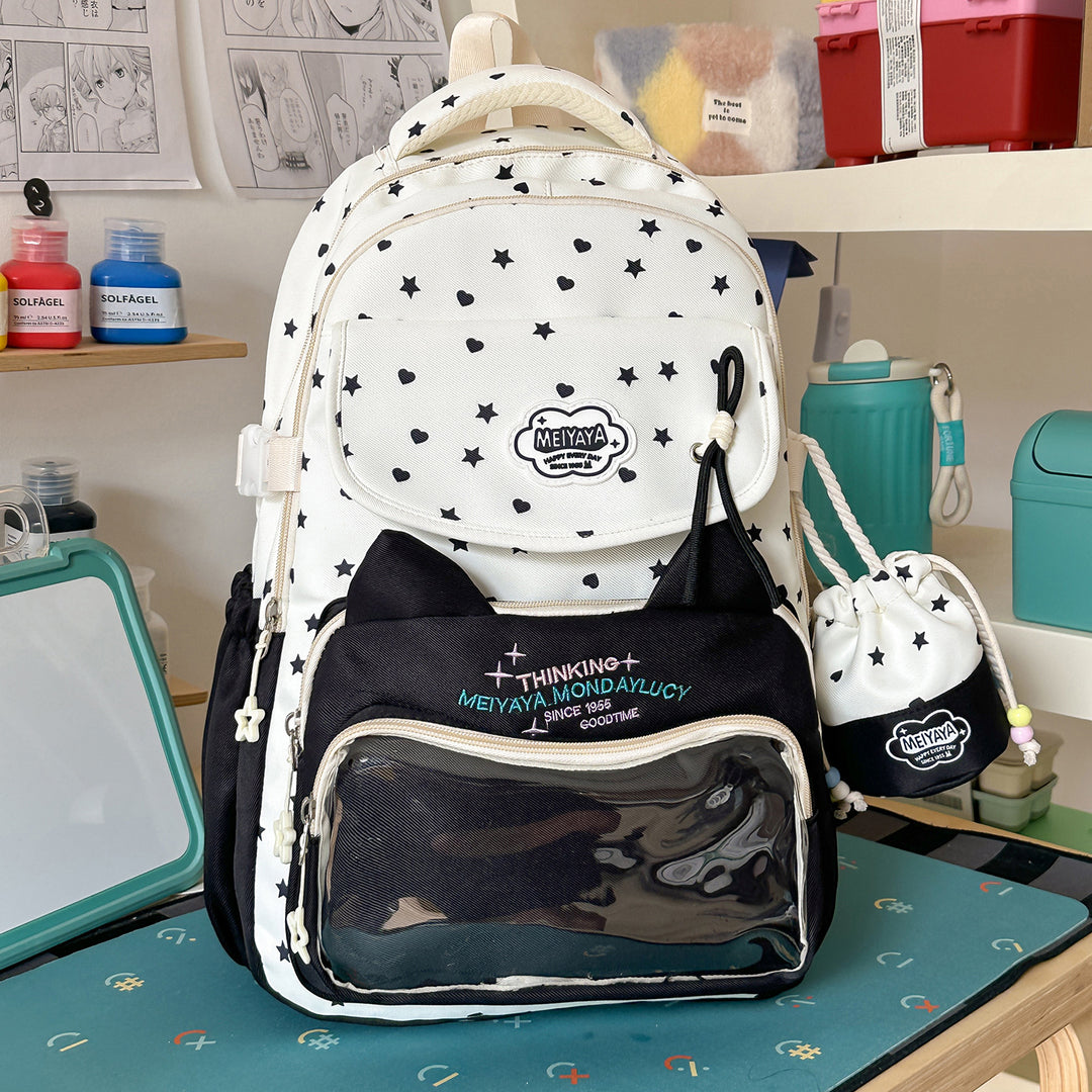 Lightweight Stylish Star Pattern Backpack