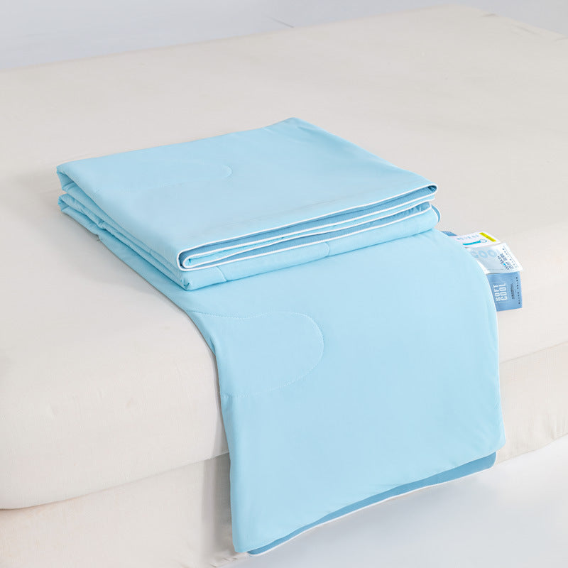 Unisex nan breathable summer blanket with cooling microfiber filling and light quilting Bowlift