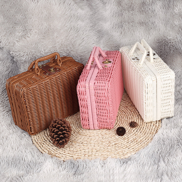 Chic Woven Storage Handbag Bowlift