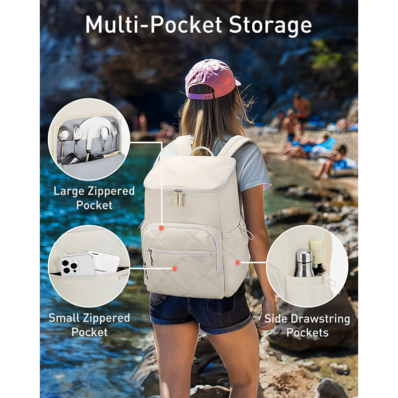 High-Quality and Stylish Quilted Backpack Bowlift