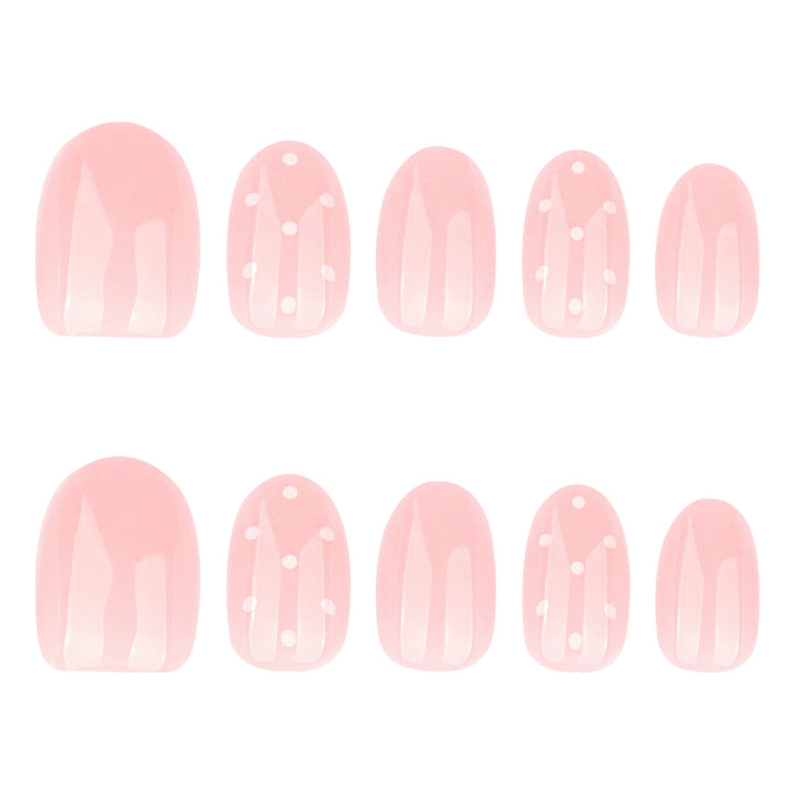Artful Nail Art with Delicate Dot Design Bowlift