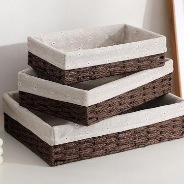 Rectangular Woven Storage Baskets Bowlift