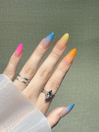 Ombre Stiletto Nail Art Extensions Bowlift 1789085287
