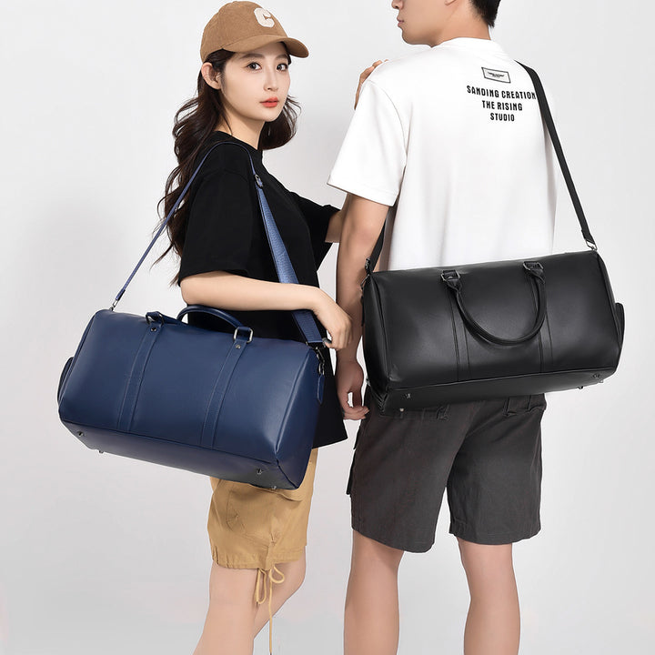 Premium Leather Travel Duffel Bag Bowlift