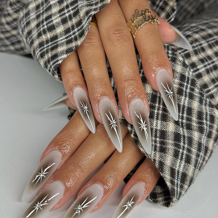 Ornate Butterfly-Inspired Acrylic Nail Extensions Bowlift