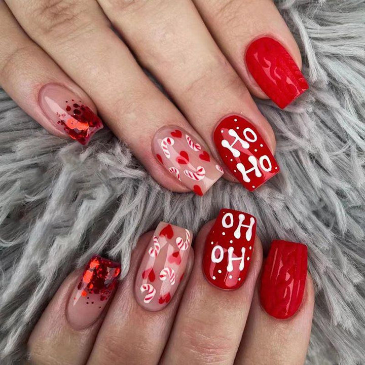 Artistic Winter-Themed Nail Art Bowlift