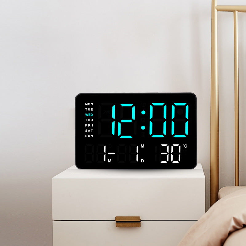 Digital function alarm clock with large LED display Bowlift