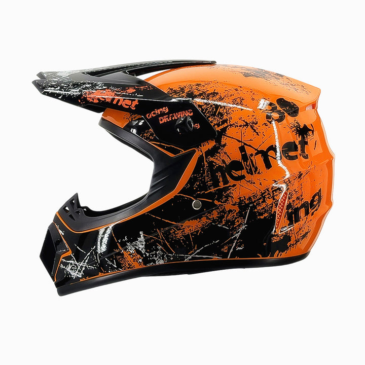 full-face motocross helmet with extended visor and reinforced chin guard Bowlift