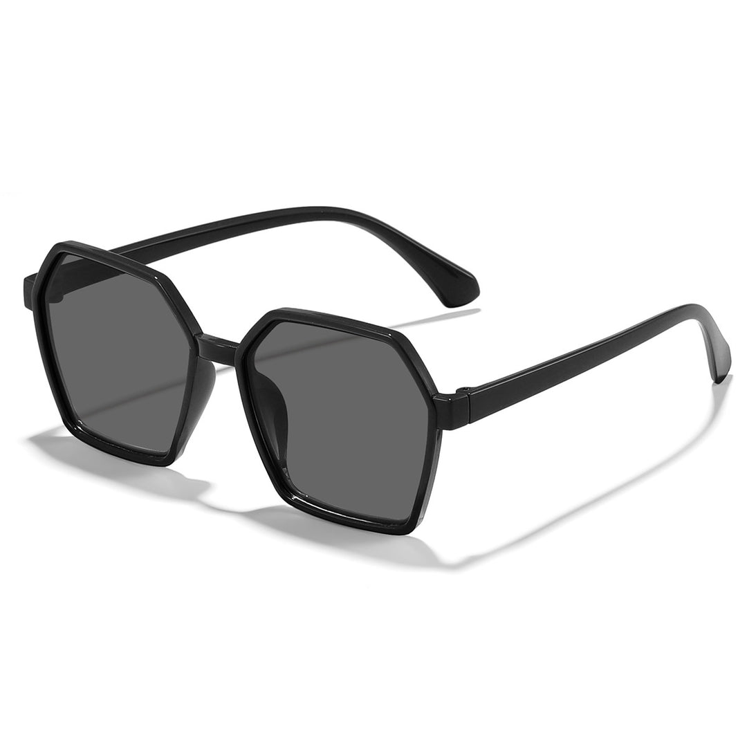 Women elegant sunglasses in modern hexagon design Bowlift