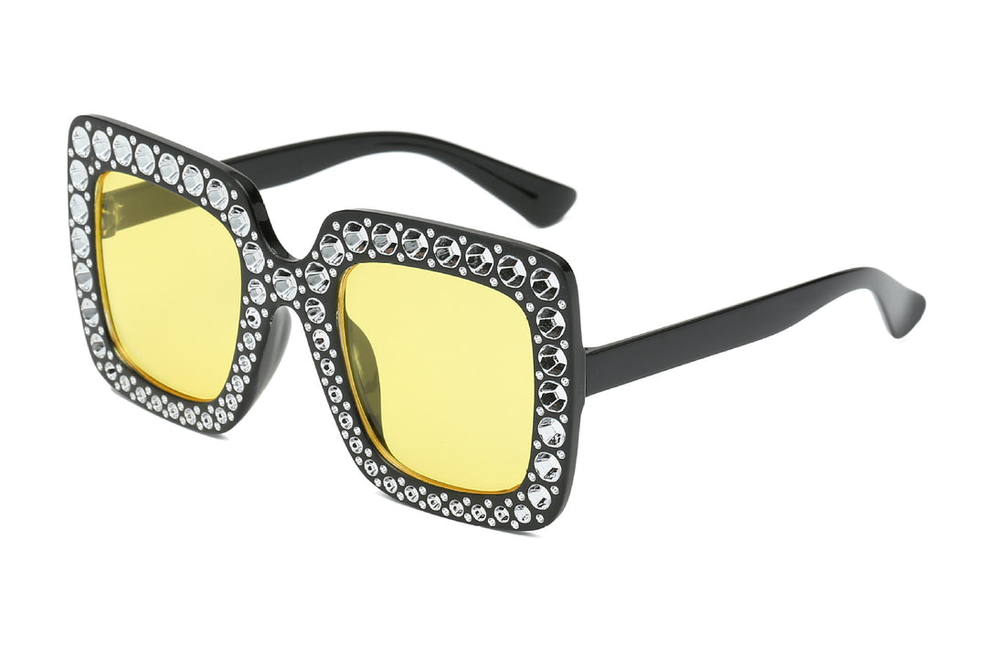Oversized Decorative Frame Sunglasses Bowlift