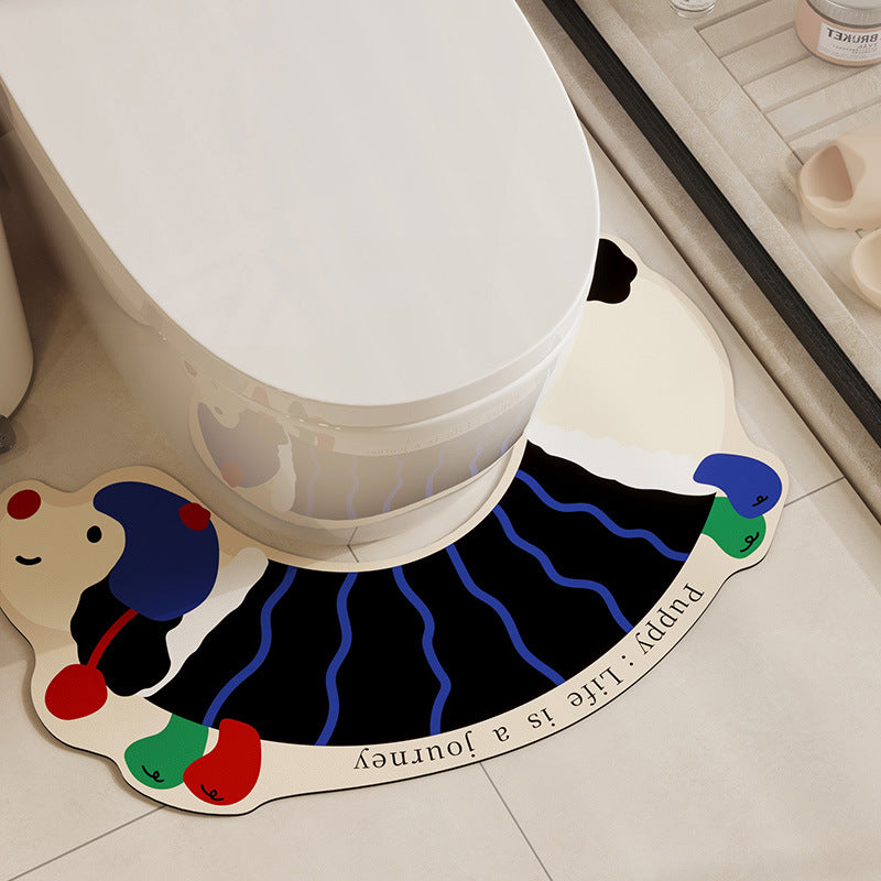 Creative Bathroom Mat Bowlift