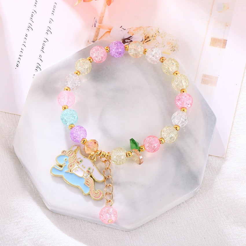Playful bracelet with colorful glass beads Bowlift