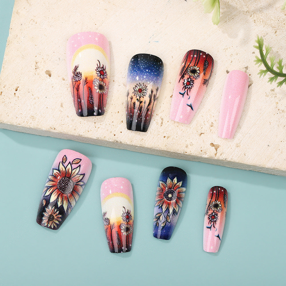 Art Nail Set with Bohemian Designs Bowlift
