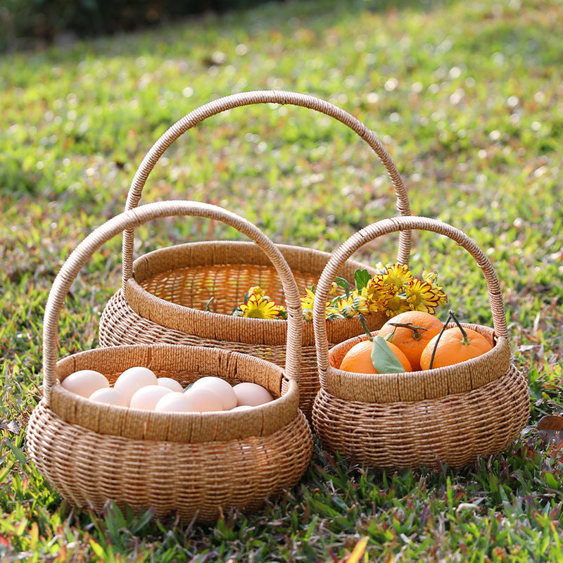Handwoven Decorative Basket Bowlift