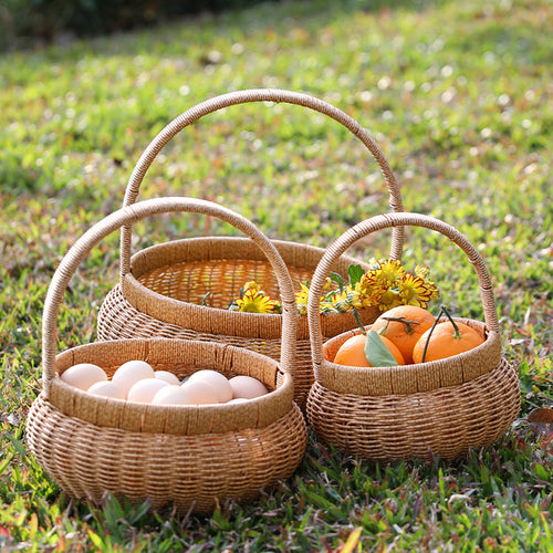Handwoven Decorative Basket Bowlift