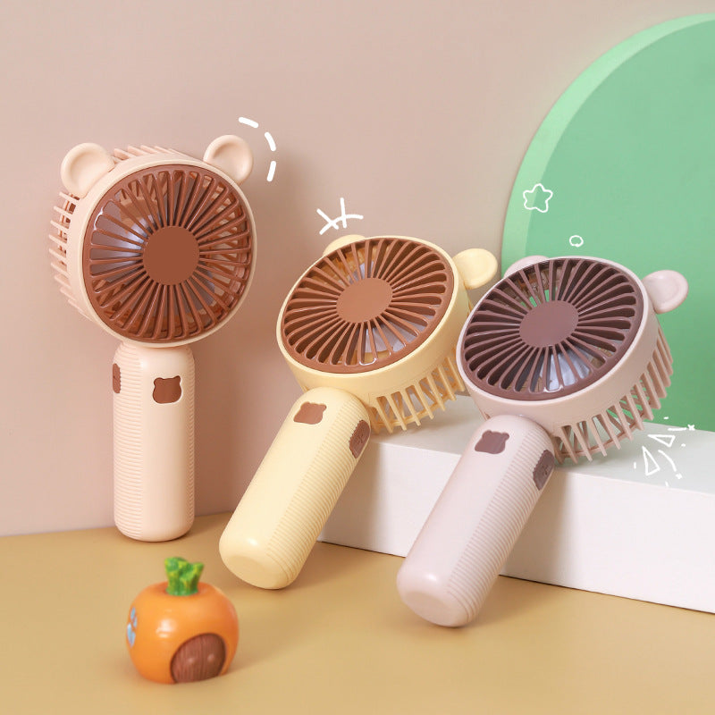 Women’s portable hand-held fan in cute bear design Bowlift