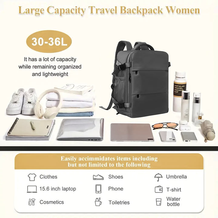 Multifunctional Laptop Backpack with Versatile Compartments Bowlift