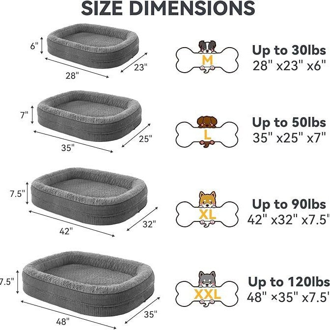 Orthopedic Support  Lounger   Dog Bed