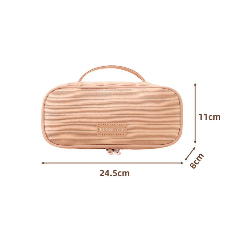 Textured Travel Makeup Case Bowlift