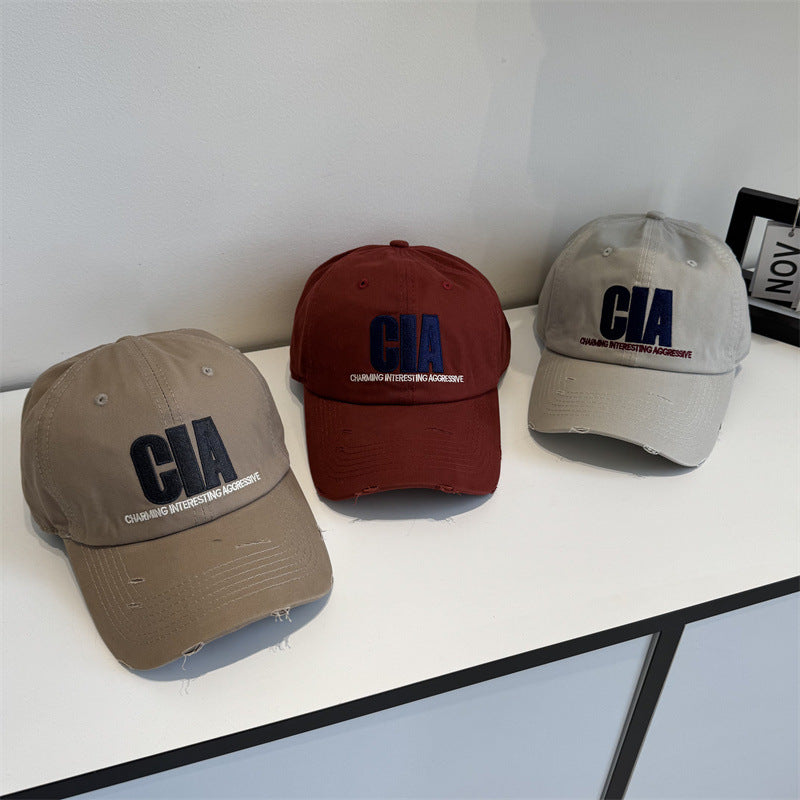 Men's Distressed Motivational Baseball Cap Bowlift