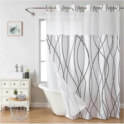Artistic Floral Shower Curtain Bowlift
