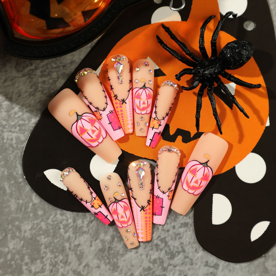 Artificial Nail Art with Halloween Design Bowlift