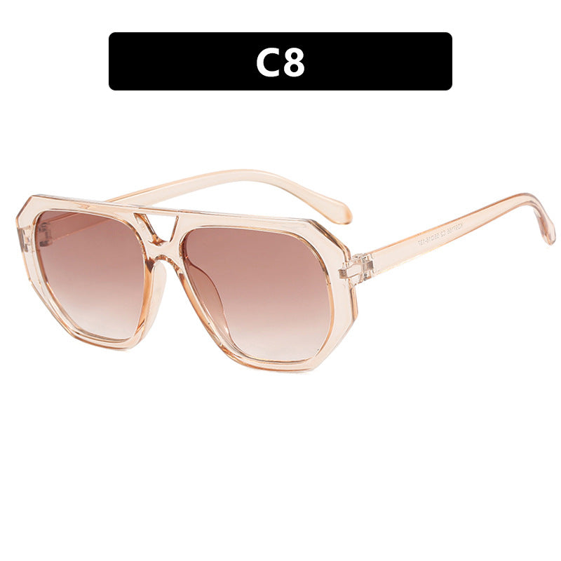 Women's sunglasses in fashionable hexagon design with UV protection Bowlift