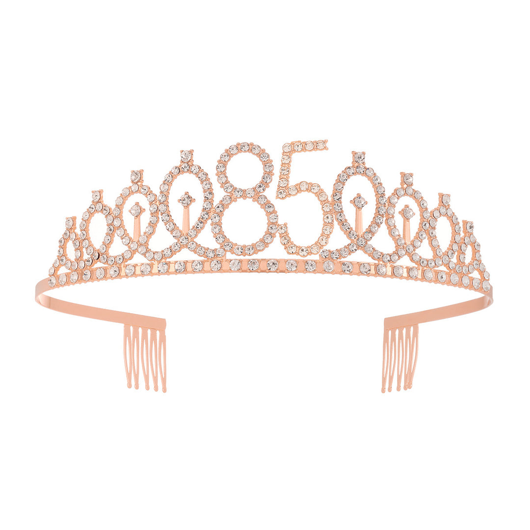 Women's Crystal-Embellished Tiara with Elegant Design Bowlift