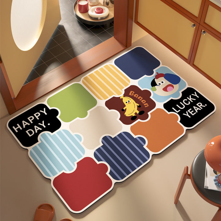 Artistic Colorful Doormat Bowlift