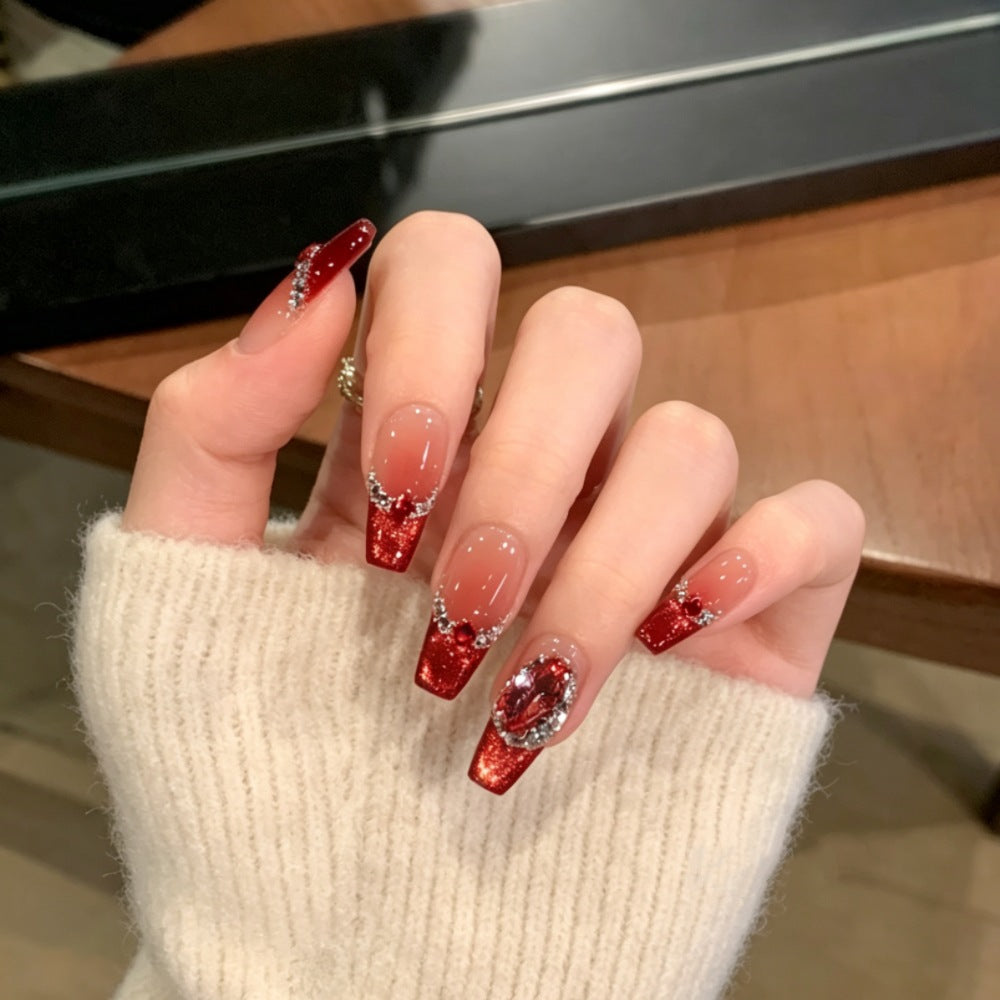 Luxury Glittering Press-On Nail Set Bowlift