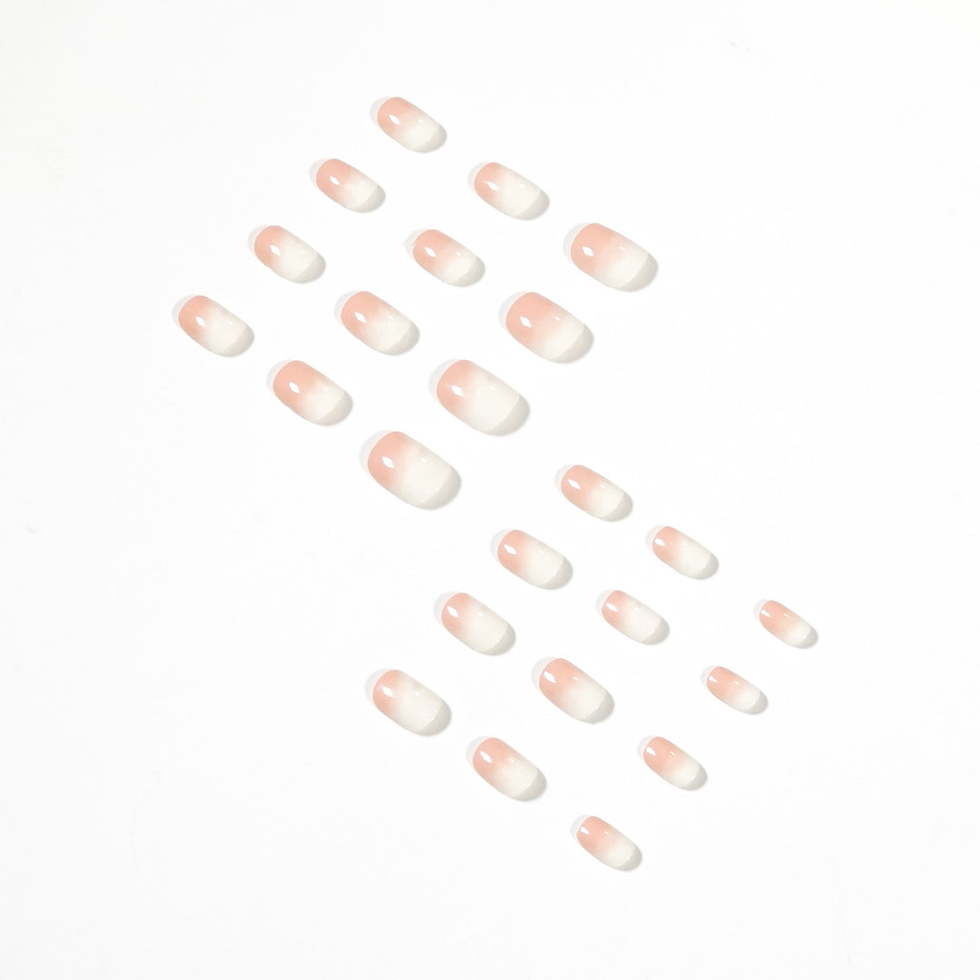 Elegant Nail Extensions in Modern Ombre Style Bowlift