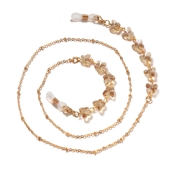 Floral Embellished Eyewear Chain Bowlift